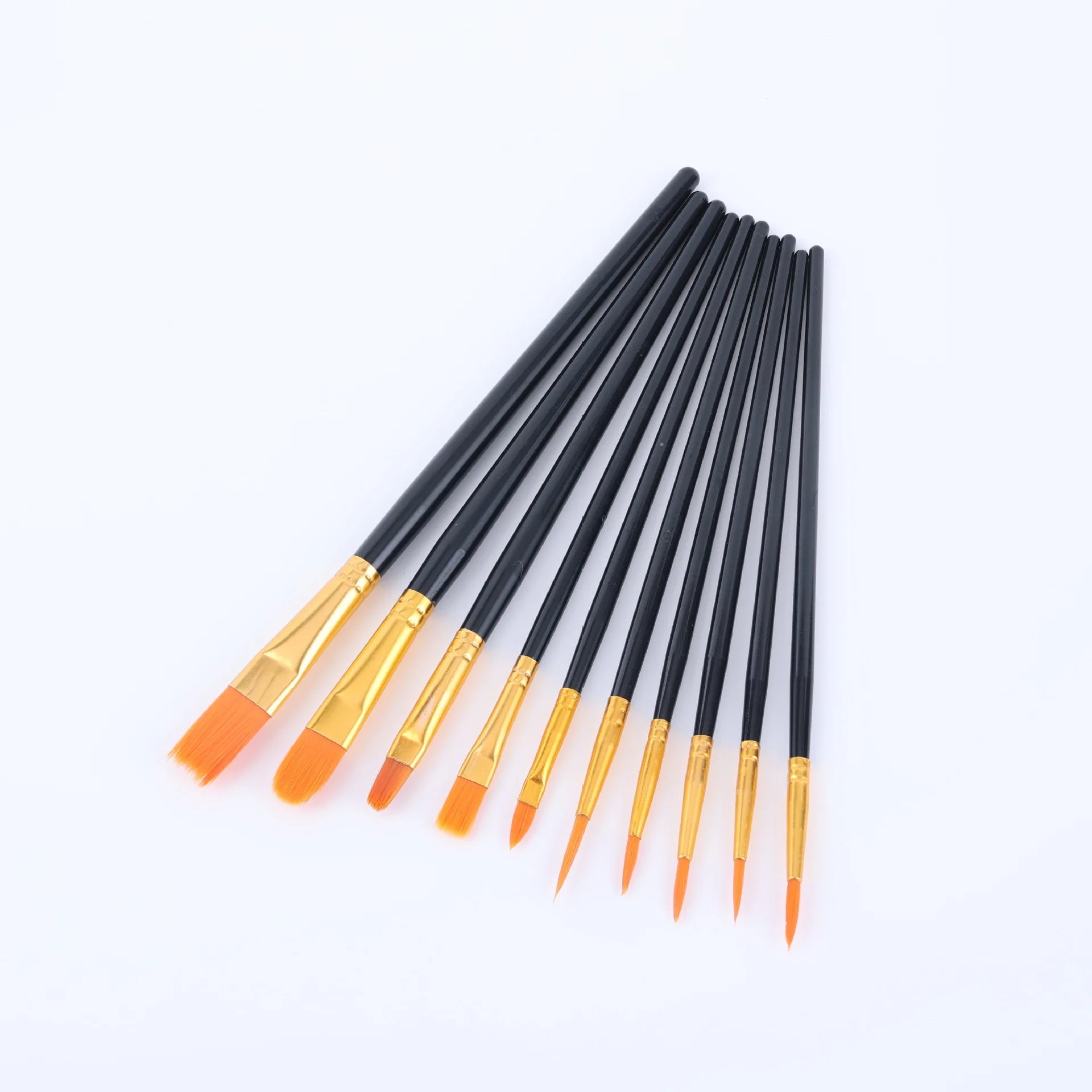 22/12/10 pcs Brush Set Plastic brush for acrylic, watercolor, oil painting for canvas, fabric and paper crafts painting supplies Oasis Select 10pcs