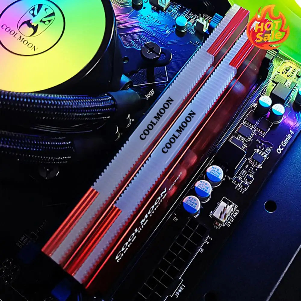 RAM Heatsink ARGB Memory Cooling Vest for Desktop Computer PC for COOLMOON CR-D134S for PC Components Essential Cooling Tools Oasis Select