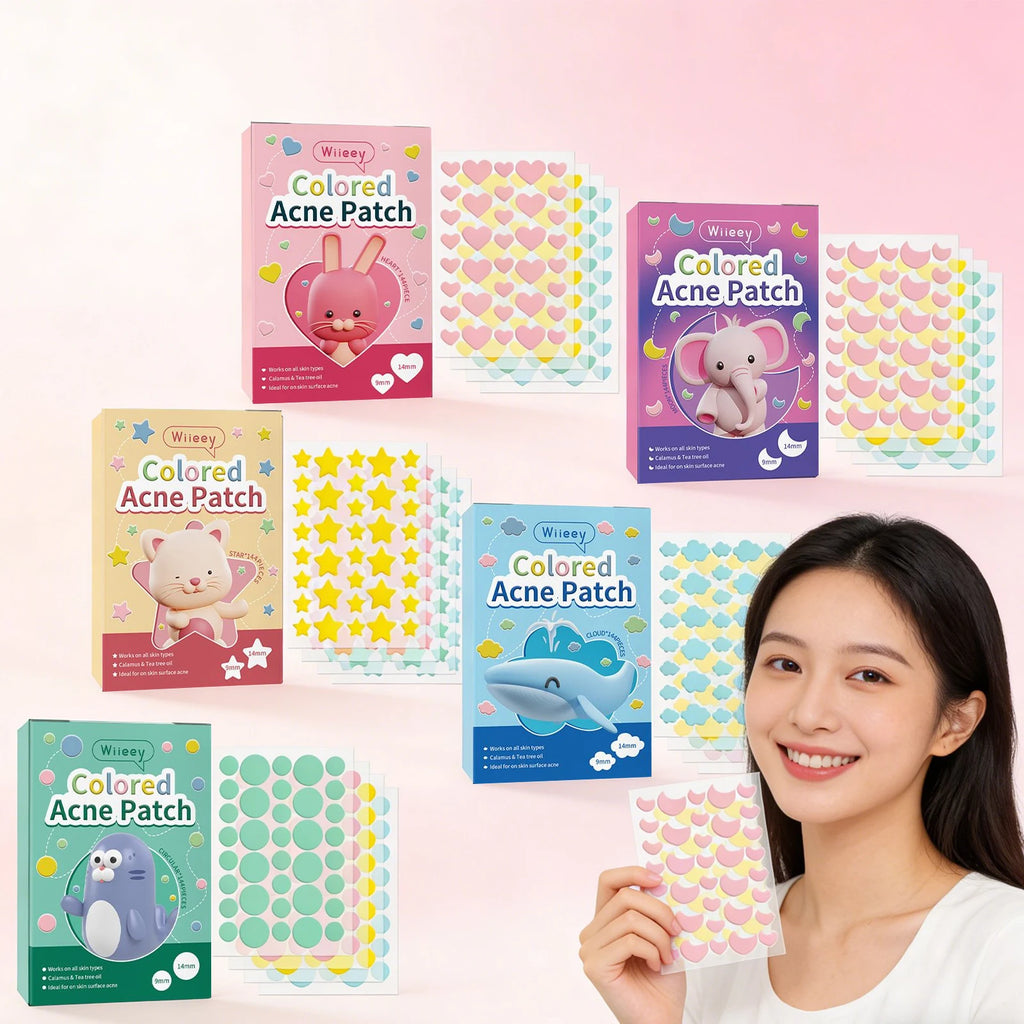 Pimple Patch Invisible Clear Facial Acne Patch Covering Acne and Blemishes Cloud Circle Moon Stars Love Shaped Pimples Patches Oasis Select