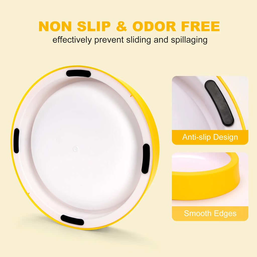 Pet cat and dog feeding bowl, small and medium-sized dog anti-spill dog bowl, PP material, easy to clean Oasis Select