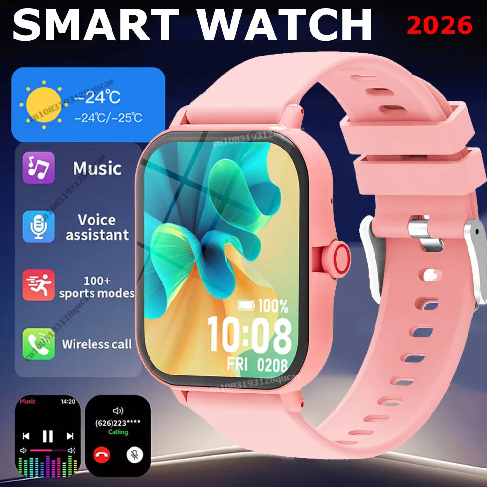 Smart Watch 1.83" Bluetooth Calls Heart Rate Fitness Tracker