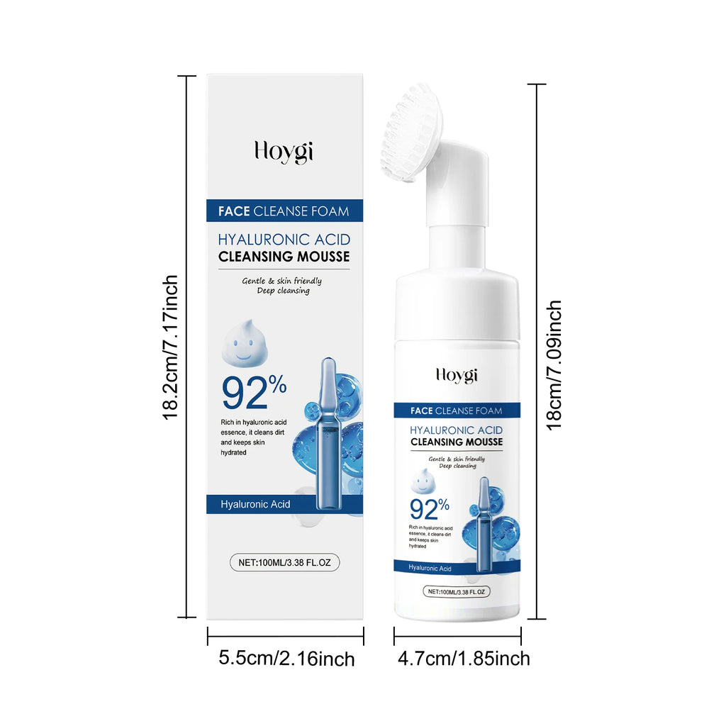 Hoygi Hyaluronic Acid Cleansing Foam – Oil Control Face Wash Facial Cleanser Oasis Select