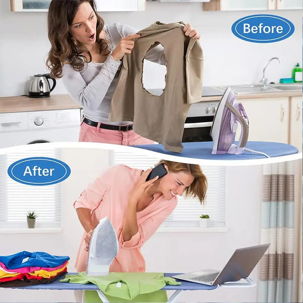 Universal Iron Protective Cover Shield, Iron Board Shoe Covers, Ironing Cloth to Protect Clothes, Electric Irons Protector Pads Oasis Select