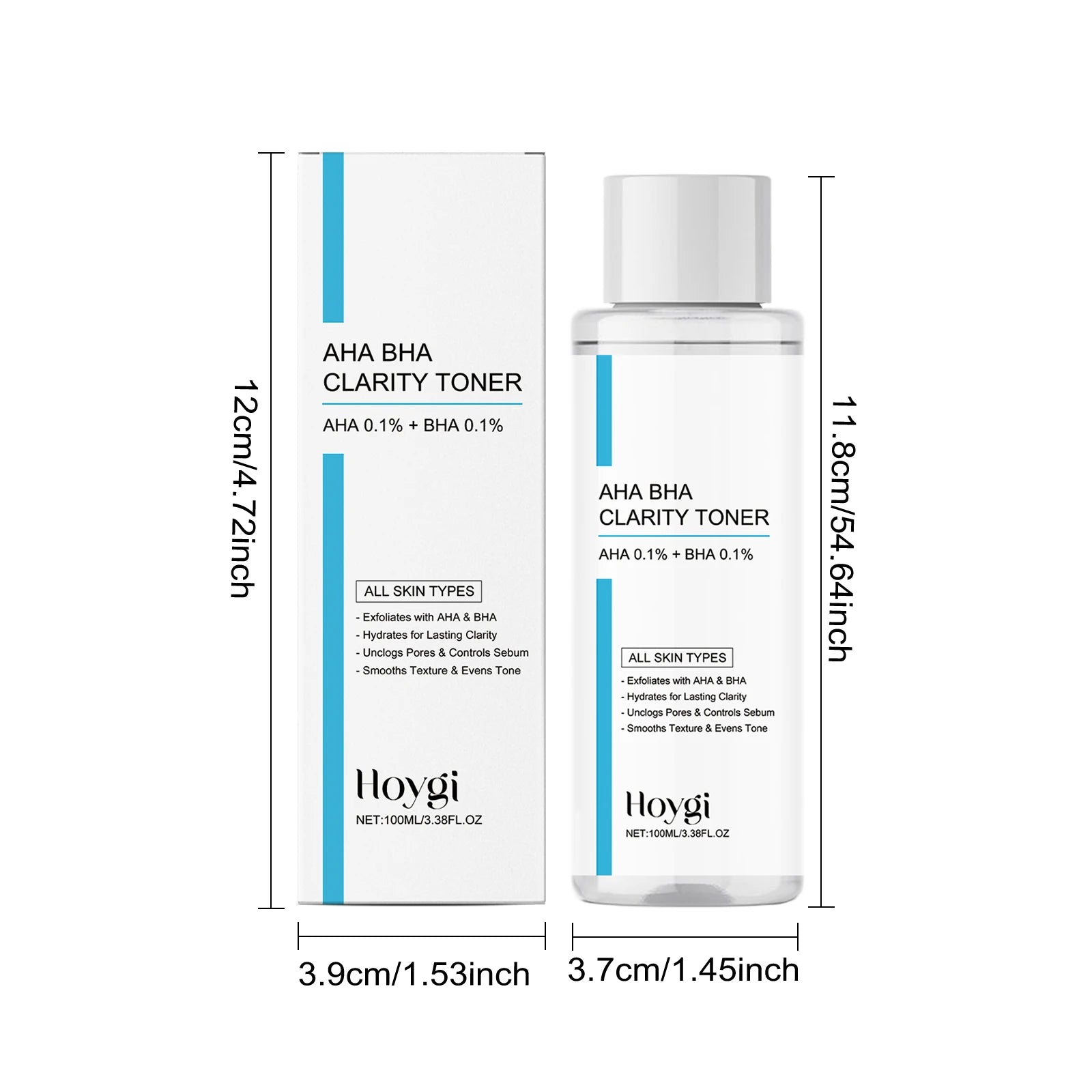 AHA BHA Toner Gentle Exfoliating Toner for Oily Skin Pore Refining Soothing Hydrating Facial Essence Daily Oil Control Skincare Oasis Select