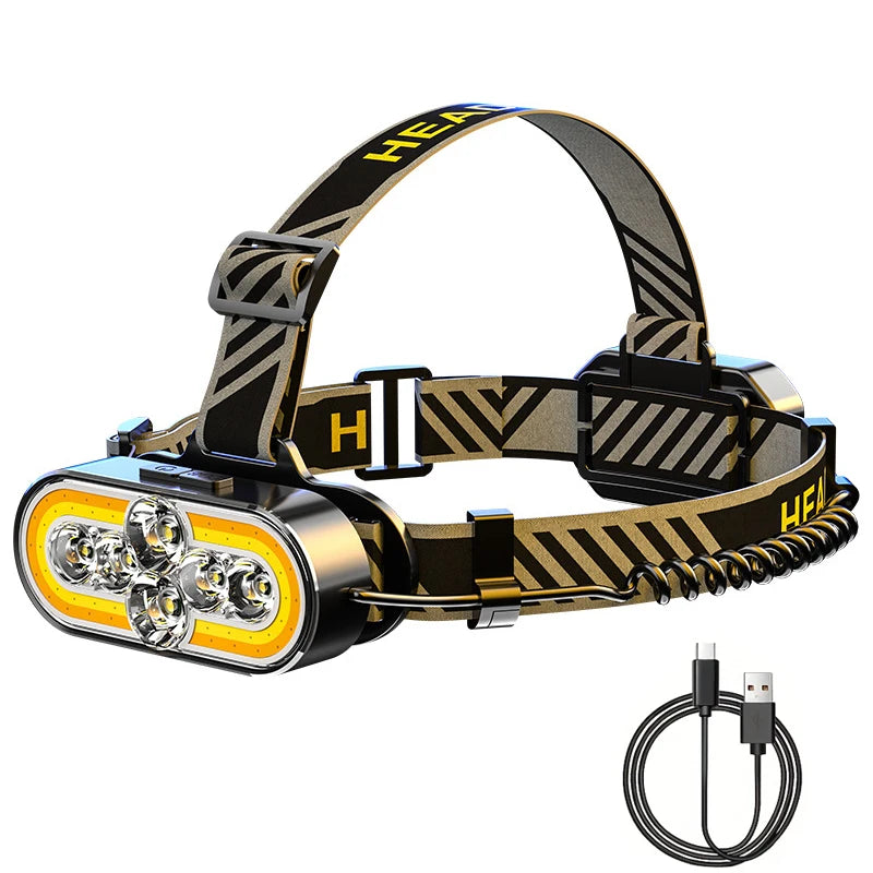 POCKETMAN 20W COB LED Rechargeable Headlamp – White & Red