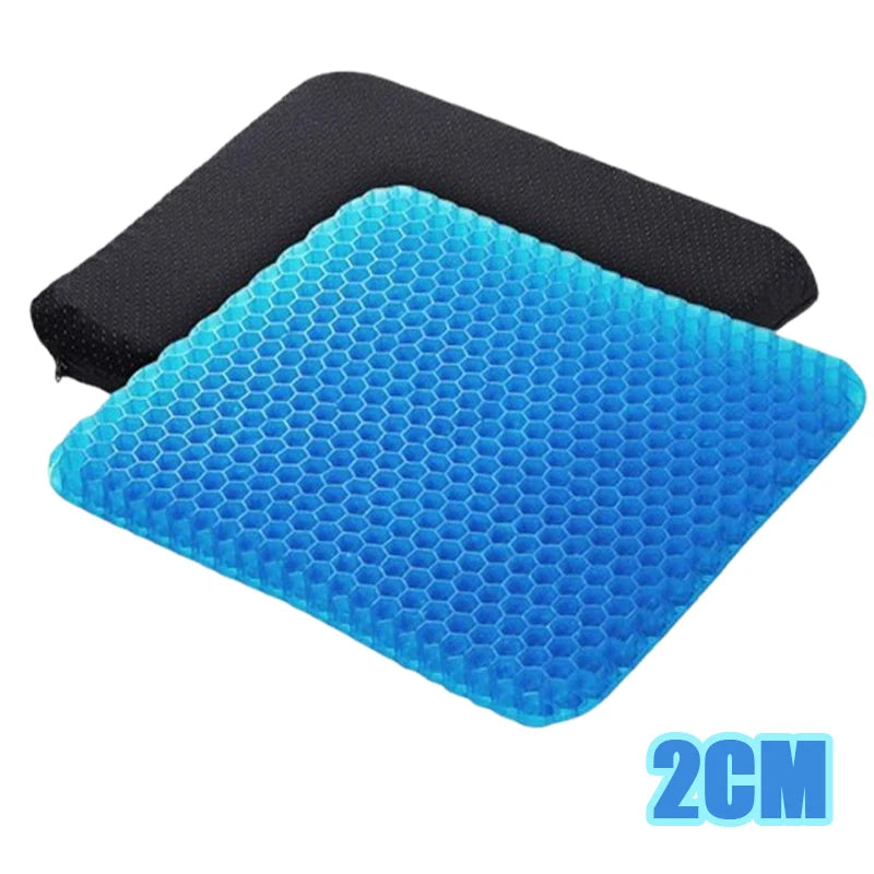 Summer Car Seat Breathable Honeycomb Designed Decompression Car Gel Seat Cushions Back Tailbone Pain Home Office Wheelchair Oasis Select PVC 40x35x2cm 1PC Spring And Summer