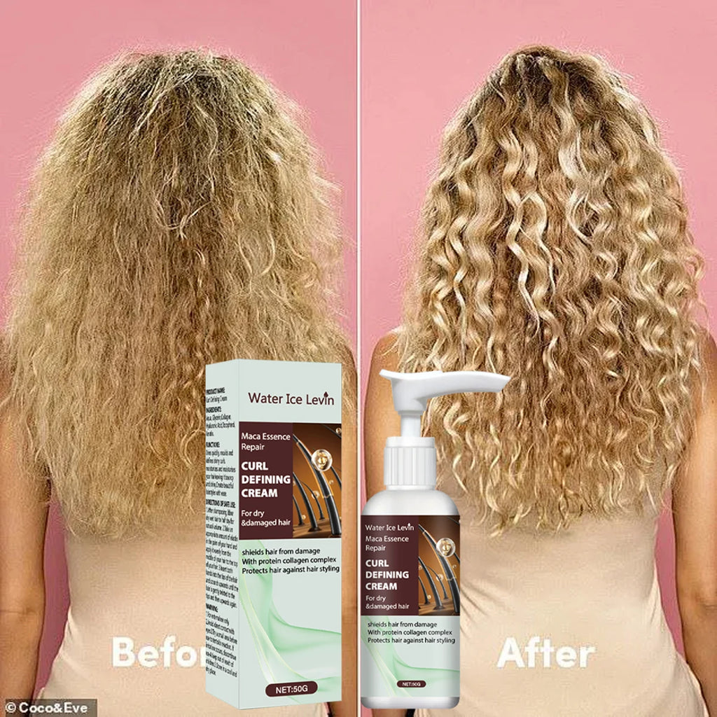 Maca Curl Defining Cream – Keratin, Collagen & Anti-Frizz Curl Defining Cream Oasis Select