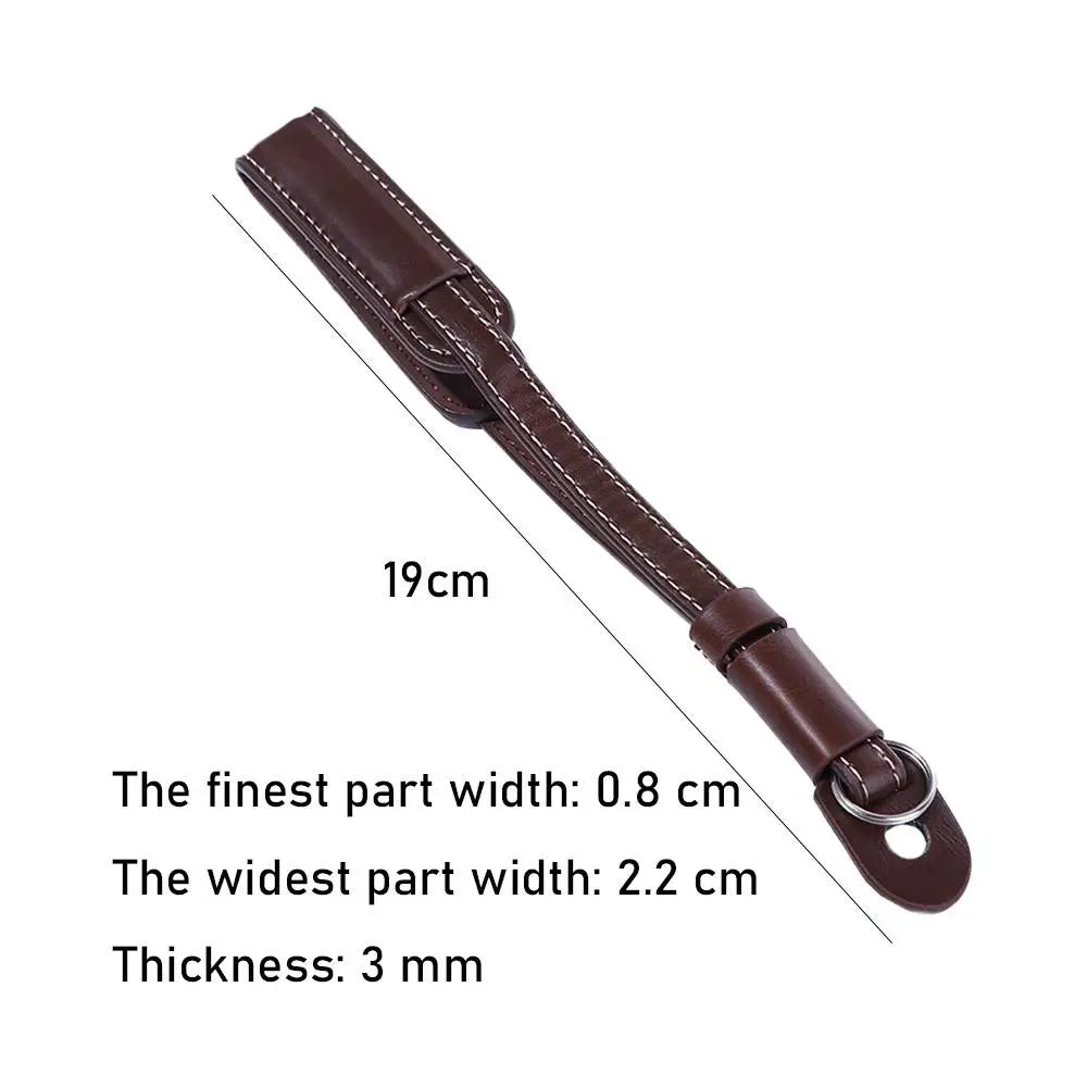 DSLR Camera Wrist Hand Strap PU Leather Lanyard for Digital Camera Black Brown Coffee Retro Camera Wrist Strap Oasis Select