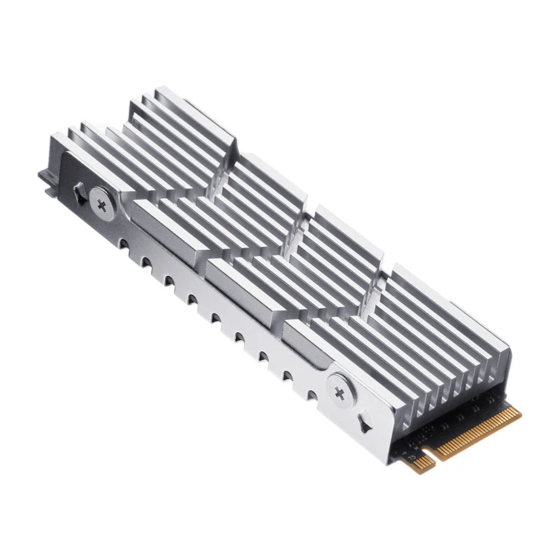 M.2 2280 NGFF/NVME SSD Heatsink Aluminum Heatsink with Silicone Thermal Pad Solid State Drive Radiator PC Accessories Oasis Select F Silver China Mainland