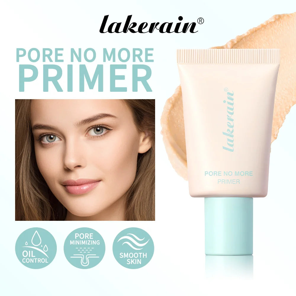 Lakerain Pore No More Makeup Primer Long Lasting Oil Control Hidden Pores Smooth Matte Makeup Effect Slightly Concealer Primer Oasis Select