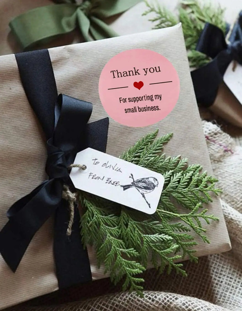 Thank You for Supporting My Small Business Stickers-Pink Thank You Stickers Roll Labels|Used for Business,Online Sellers Oasis Select