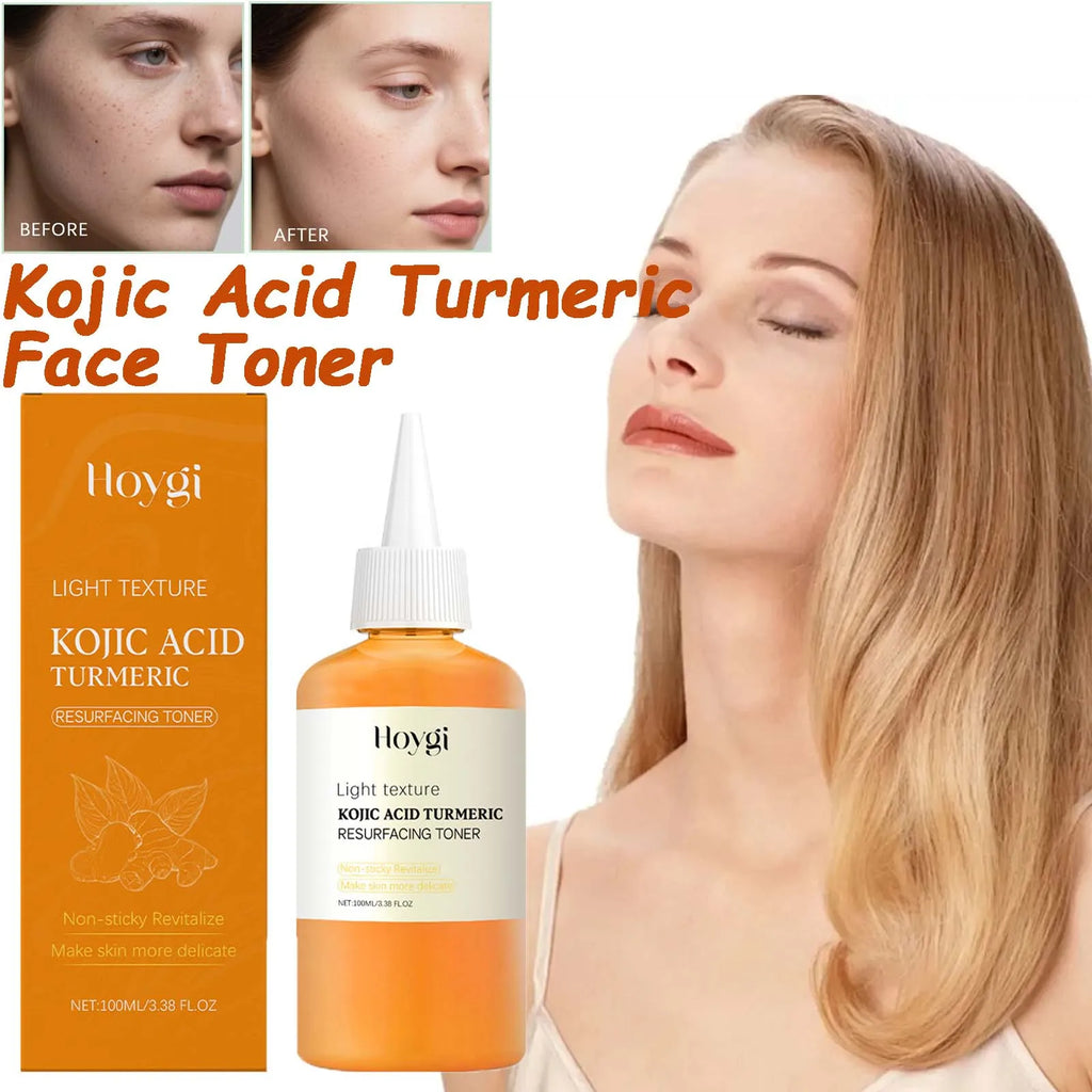 Brightening Kojic Acid Turmeric Toner Soothing Hydrating Pore Minimizing Oil Control Reduce Dullness Refreshing Facial Skin Care Oasis Select