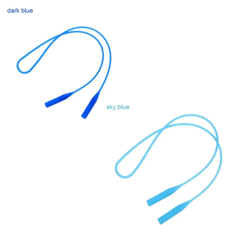 1/2pcs Adjustable Elastic Silicone Eyeglasses Straps Sunglasses Chain Sports Anti-Slip String Glasses Ropes Band Cord Holder Oasis Select 2pcs mix 2