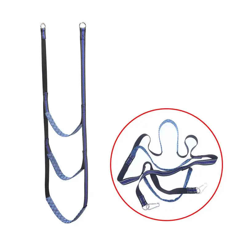 Launching Ladder Nylon Boat Rope Ladder Folding Auxiliary Marine Rope 3 Step Portable Rope Boarding Ladder For Inflatable Boat Oasis Select Blue