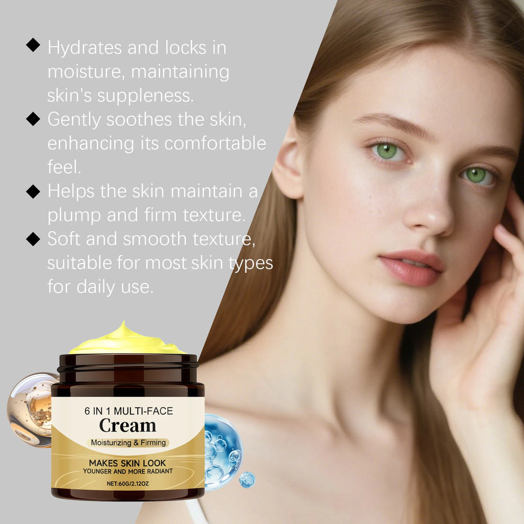 6-in-1 Daily Moisturizing Face Cream – Lightweight & Hydrating