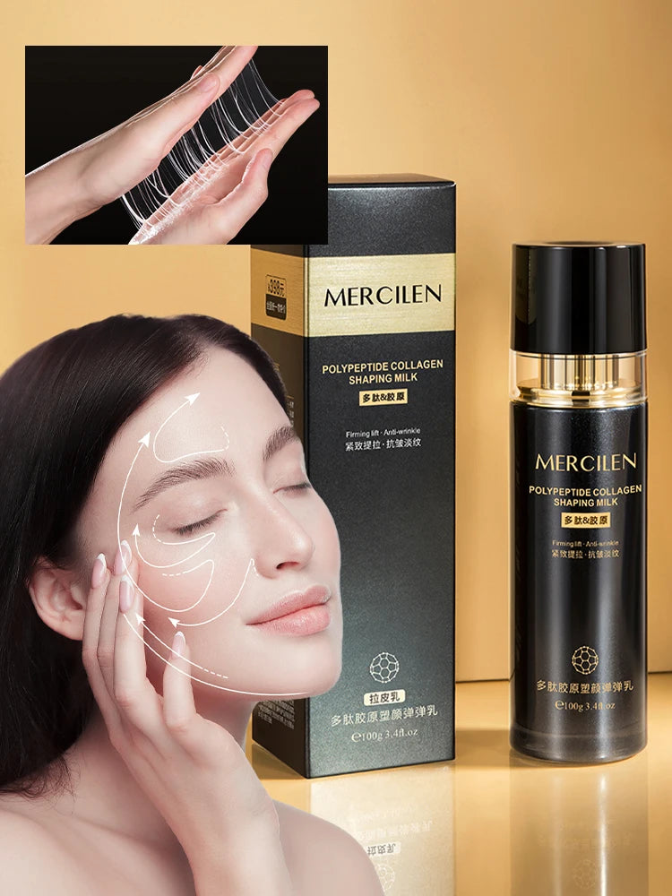 Mercilen Polypeptide Collagen Moisturizing and Elasticizing Lotion 100g, Rich in Polypeptides, Collagen, and Hyaluronic Acid, Daily Facial Skin Care Essence Lotion, Moisturizes, Nourishes, and Firms Facial Skin, Suitable for Oasis Select 100g