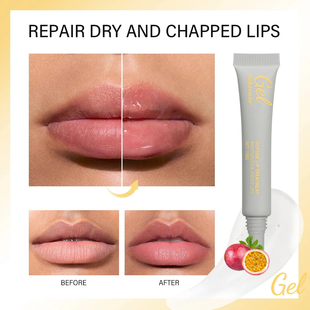 Moisturizing Lip Balm Nourishes Peptide Moisturizes Lightened Remove Dead Skin Lip Lines Anti-chapping Caramel Lip Care Gel Oasis Select