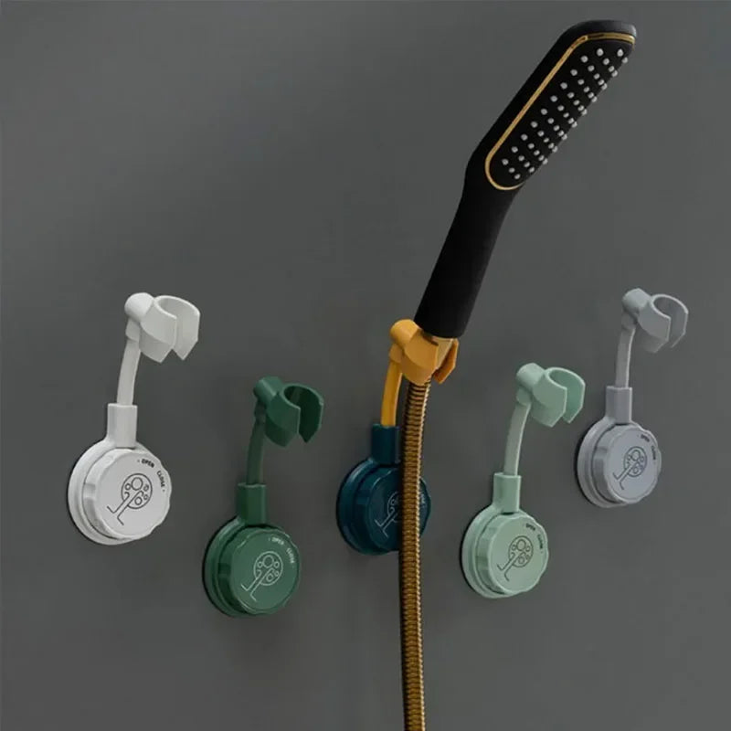 Adhesive Shower Head Mount Cartoon Design Shower Holder For Shower Head 360 Degree Adjustable Handheld Shower Head Holder Shower Oasis Select