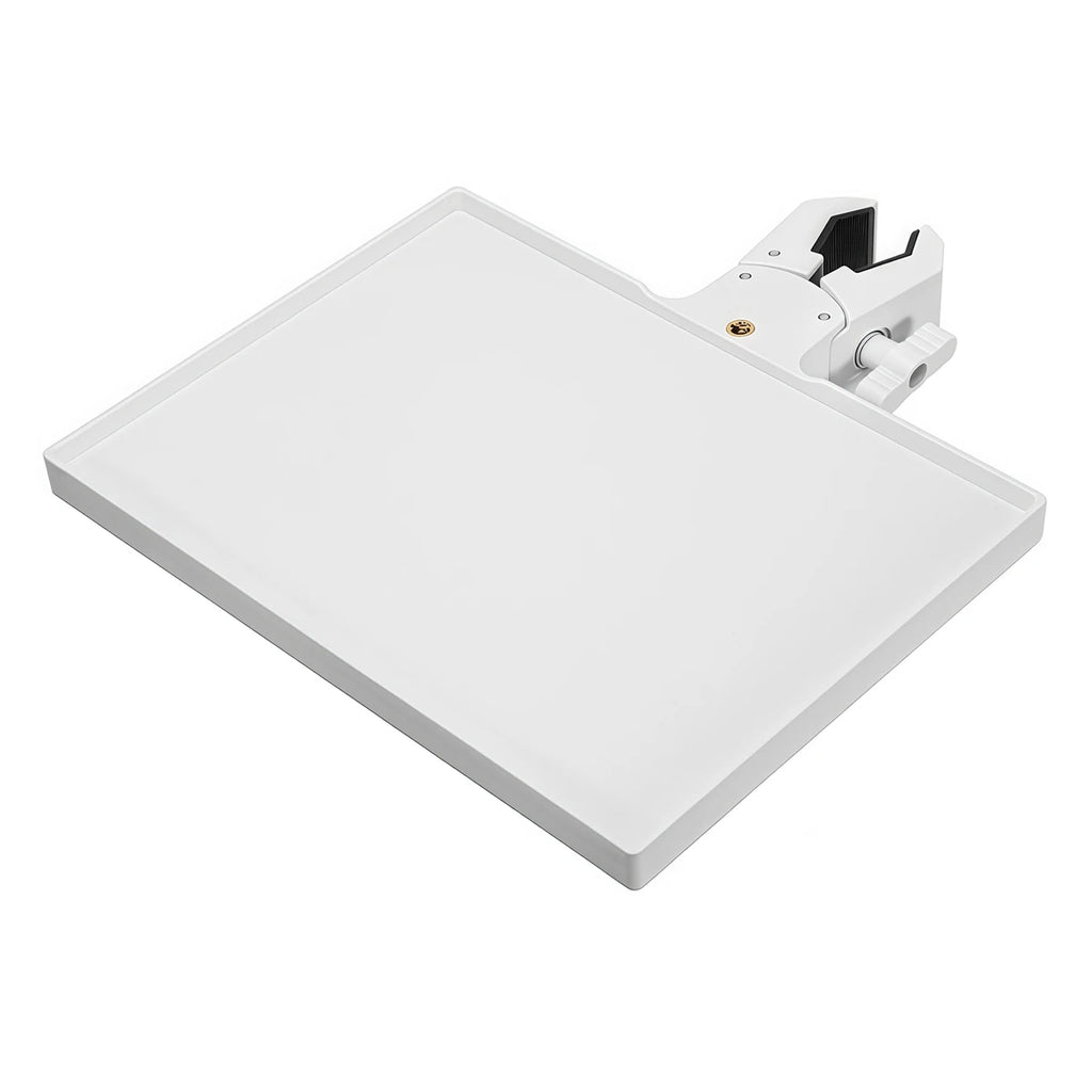 Meeting Rooms 22.5x16.5cm 8.85x6.5inch Microphone Stand Tray Compatible With Various Microphone Stands Microphone Stand Oasis Select White