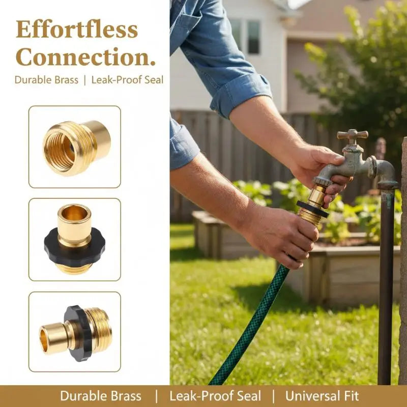 Durable 3/4 Inch Hose Quick Connector Male Female Internal Thread Fitting Water Pipe Joint Garden Irrigation Connection Fittings Oasis Select Default Title