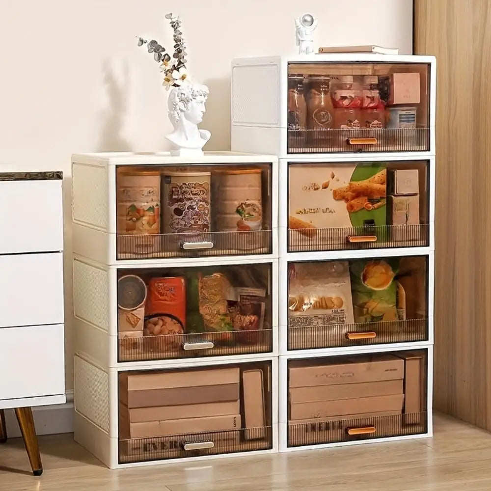 1pc transparent plastic shoe box, multifunctional family storage box, detachable shoe storage box, dustproof shoe box Oasis Select