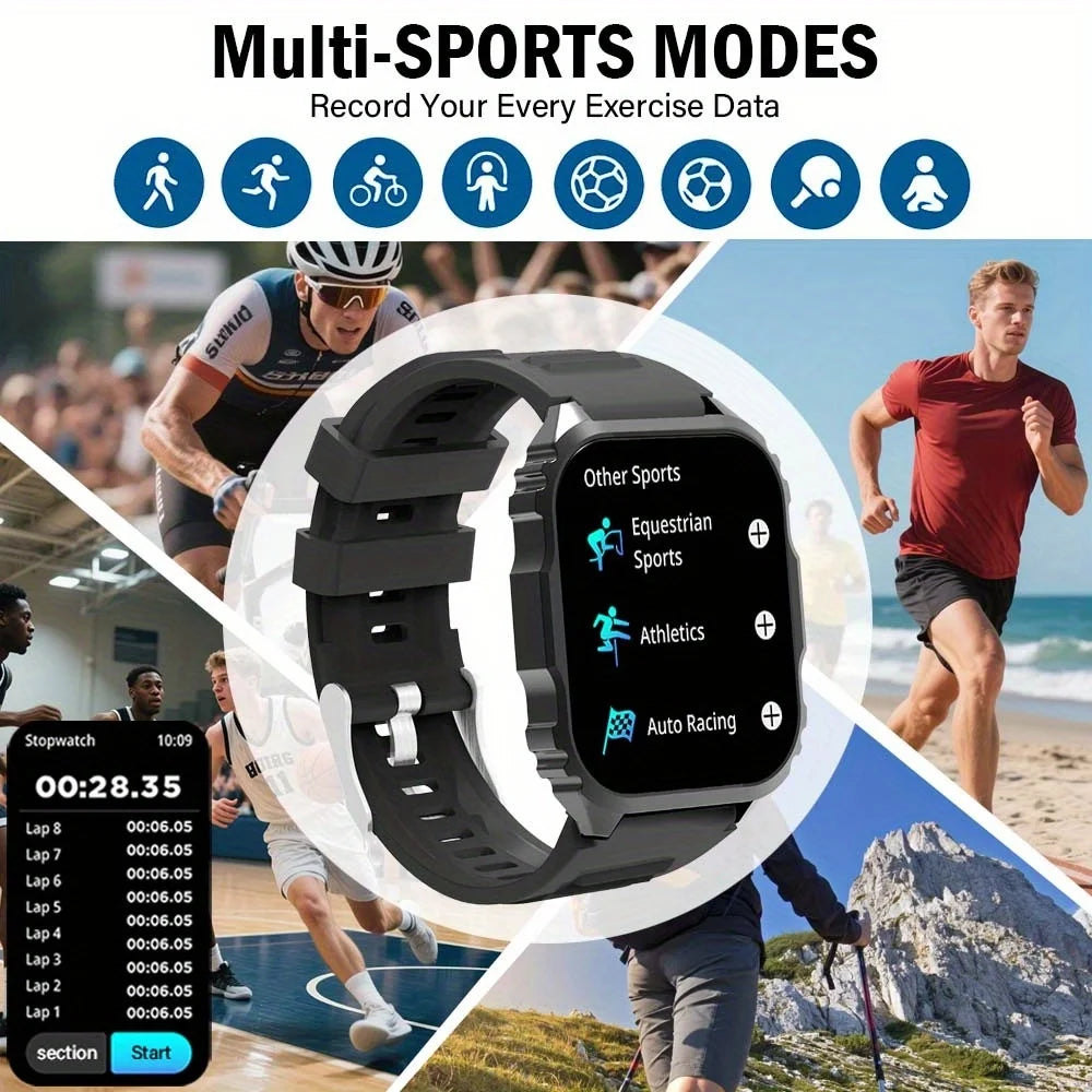 ERUN Smart Watch 1.84" Screen – Sports, Calls, Music & Alexa