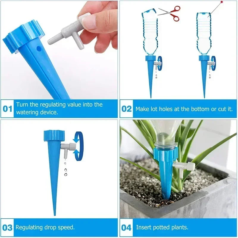Automatic Drip Irrigation System Self Watering Adjustable for Flower Plants Greenhouse Garden Auto Water Dripper Device Oasis Select
