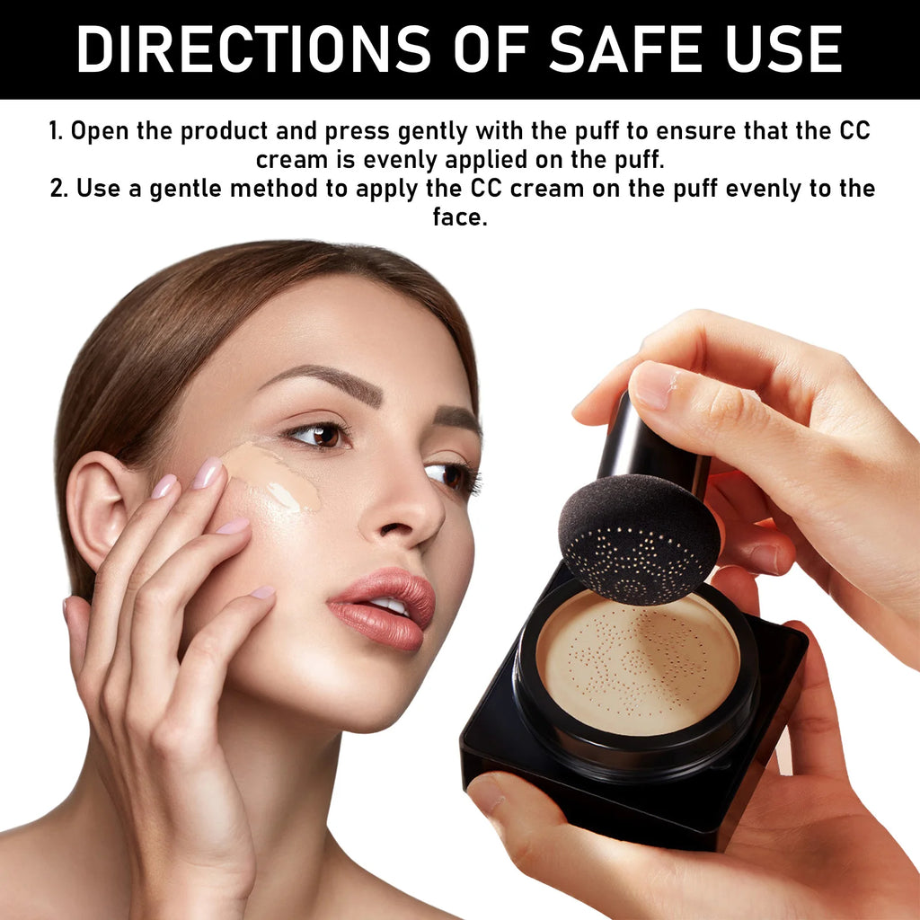 Eelhope Mushroom CC Cream – Waterproof, Oil Control Foundation Air Cushion Foundation Oasis Select