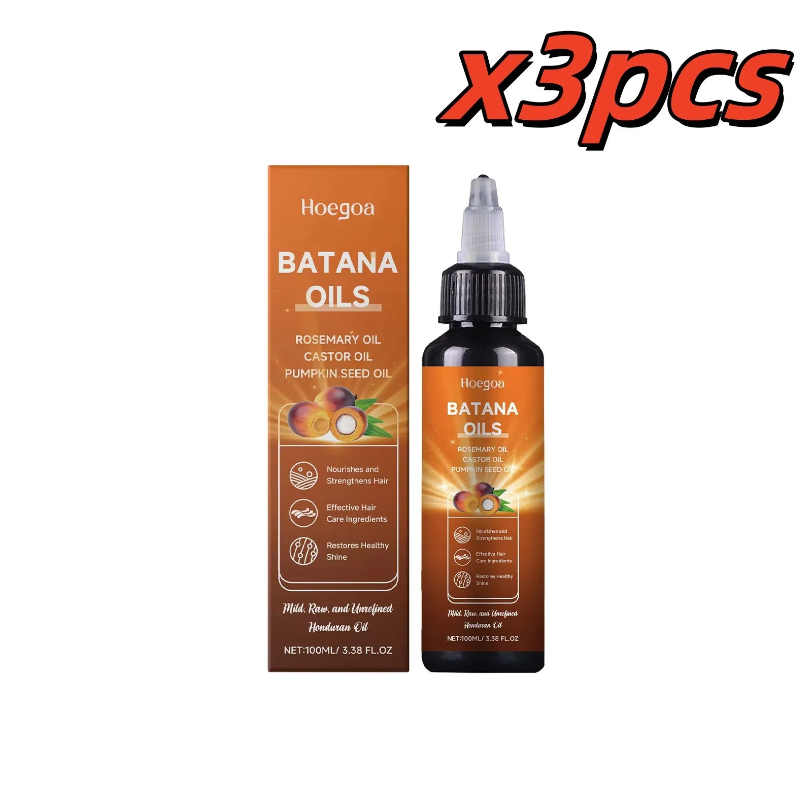 Batana Hair Oil Rosemary Hair Growth Nourishes Hair Follicle Strengthens Roots Anti Loss Repair Dry Hair Regrowth Scalp Care Oil Oasis Select 300ml boxed