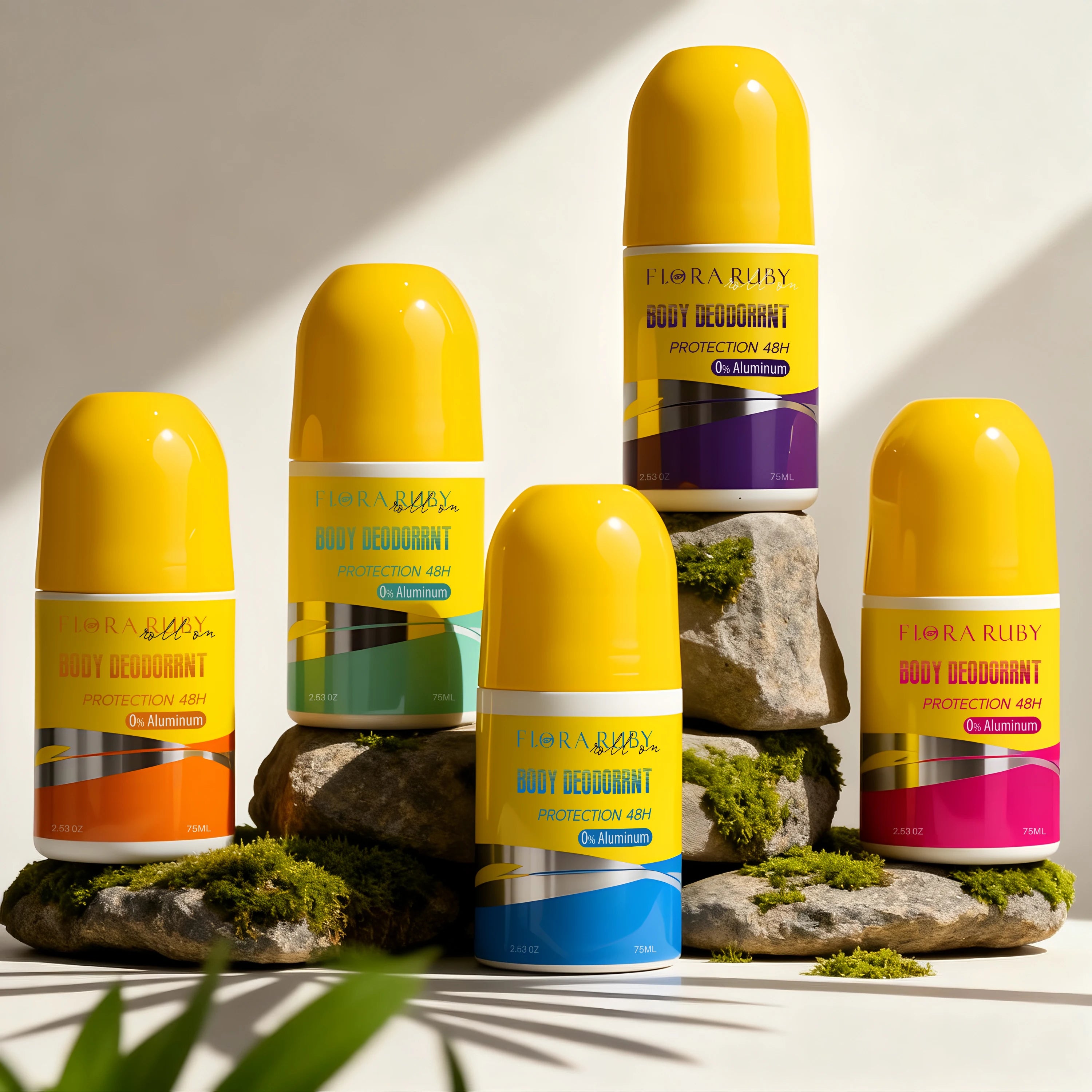 Flora Ruby 75ml/2.53fl.oz aluminum free and parben free , 48 Hours Of Lingering fragrance Underarm transparent watery Oasis Select