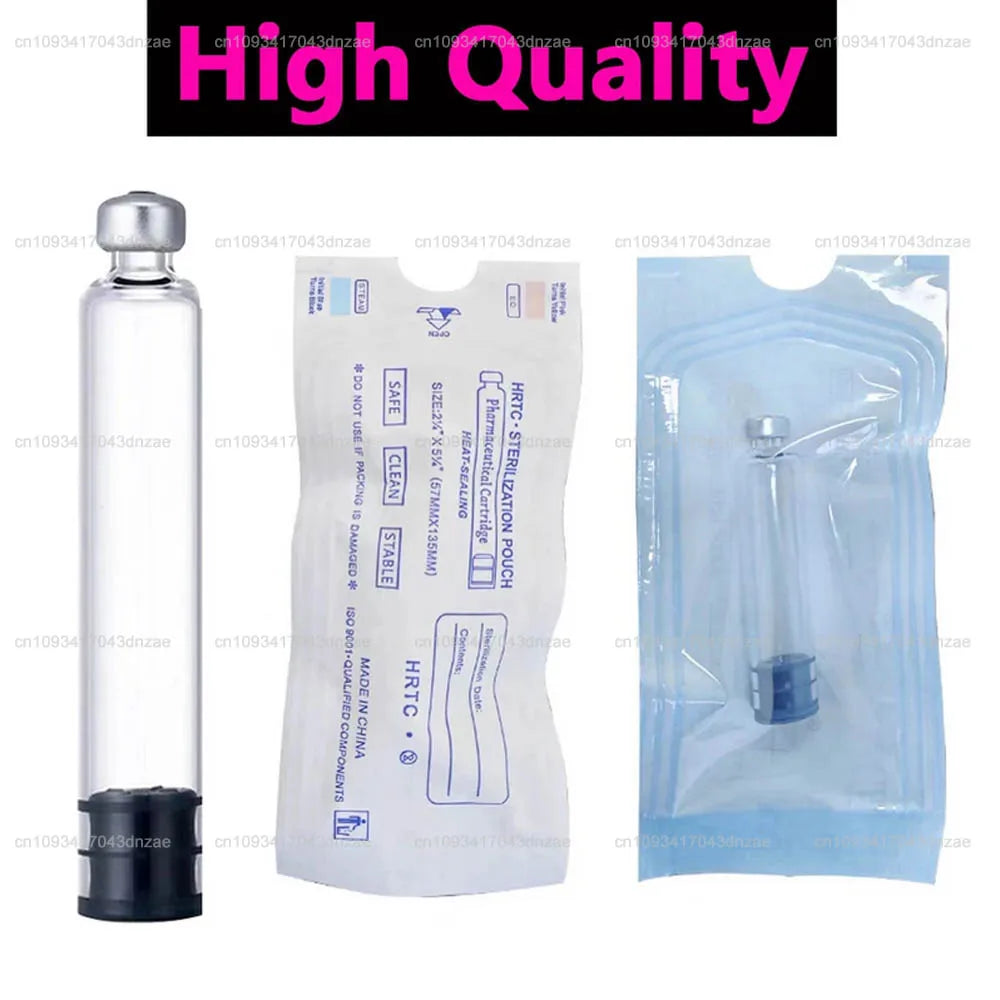 100pcs Empty 3ml Glass Cartridges – Disposable Injection Pen Cassettes