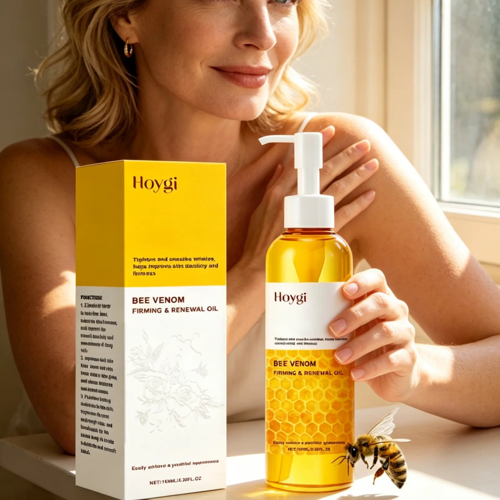 Hoygi Bee Venom Firming Body Oil – Skin Tightening 100ml Firming Body Oil Oasis Select