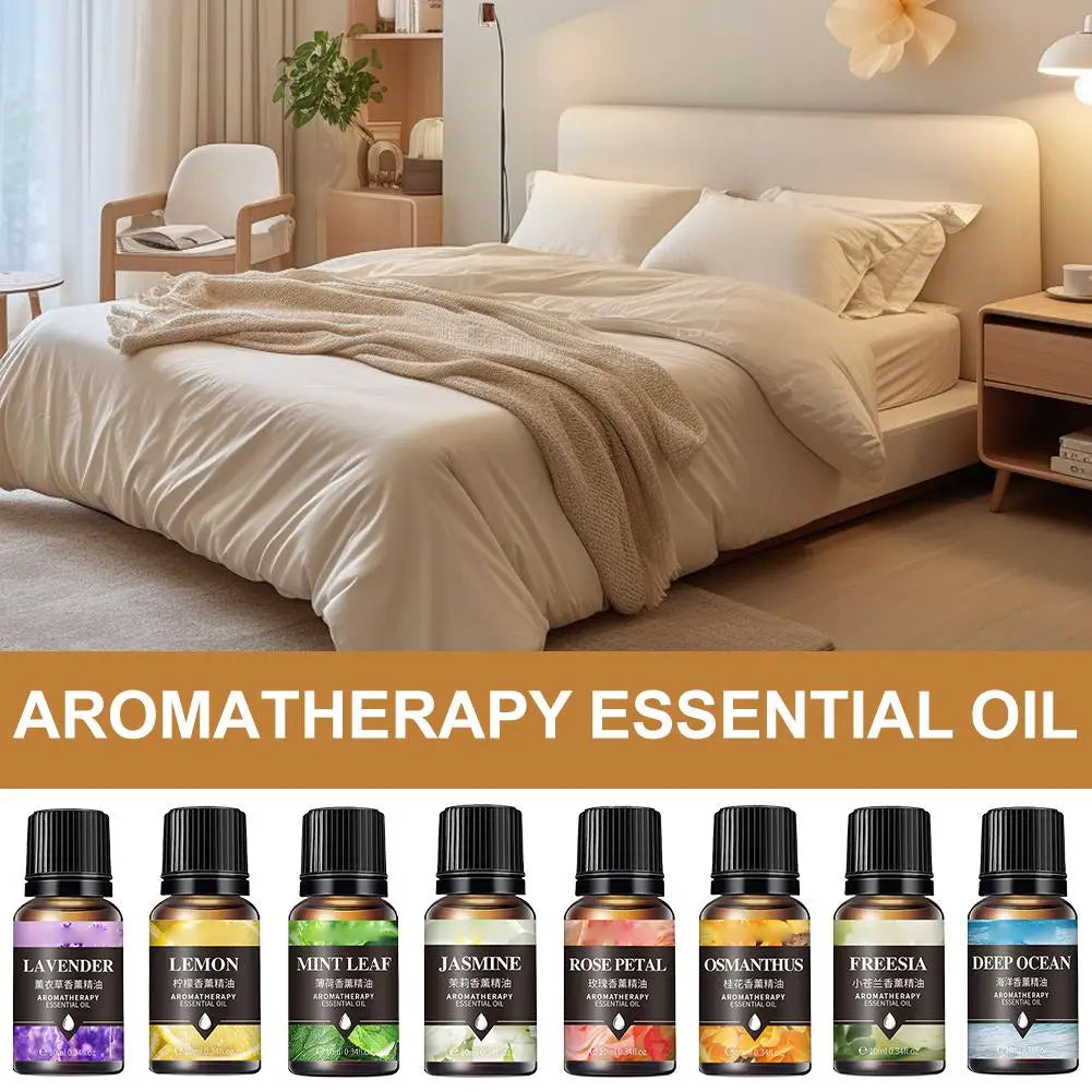 10ml Water-Soluble Essential Oils – 8 Scents for Diffuser