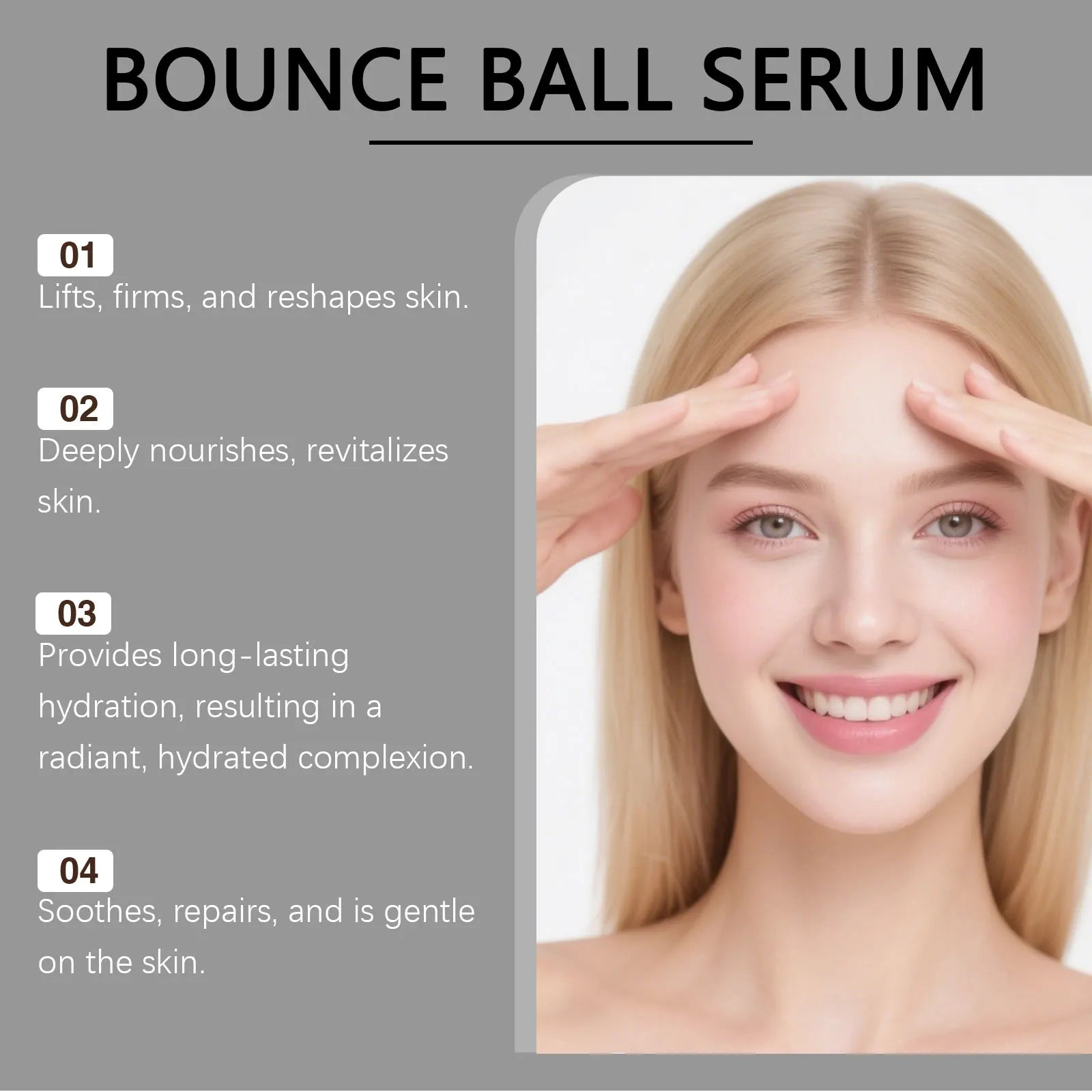 Firming Facial Serum Gentle Moisturizing Reduces Sagging Smooths Fine Lines Enhances Contours Nourishing Facial Serum Oasis Select