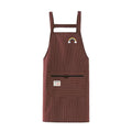 Waterproof Anti-Oil Kitchen Apron with Zipper Pocket | PVC