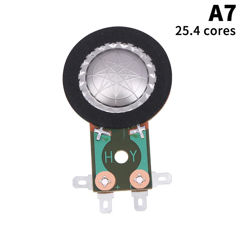 25.4MM Tweeters Voice Coil Round Speaker Treble Coil Replacement Horn Titanium Film Copper Clad Alumium Diaphragm Oasis Select A7