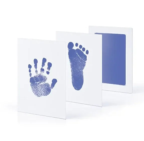 Dog Cat Footprint Pad Paw Print Ink Kit Pad Baby Handprint Stamp Safe Non-toxic Mess-free Printing DIY Easy Clean Pet Souvenir Oasis Select Navy Blue