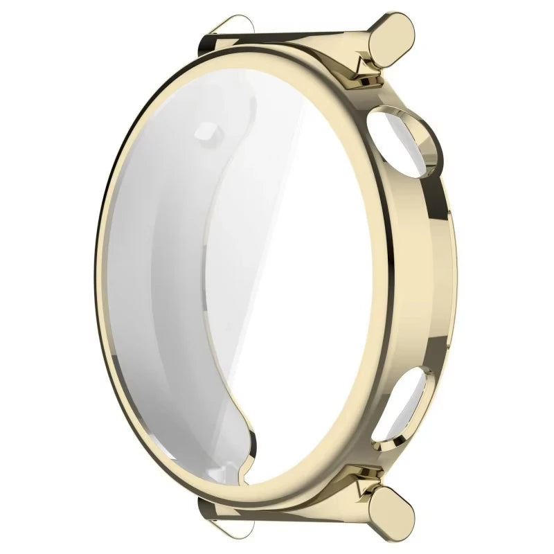 TPU Full Case for Huawei Watch GT5 46mm & 41mm Screen Protector Smartwatch Case Cover Oasis Select Light Golden 41MM