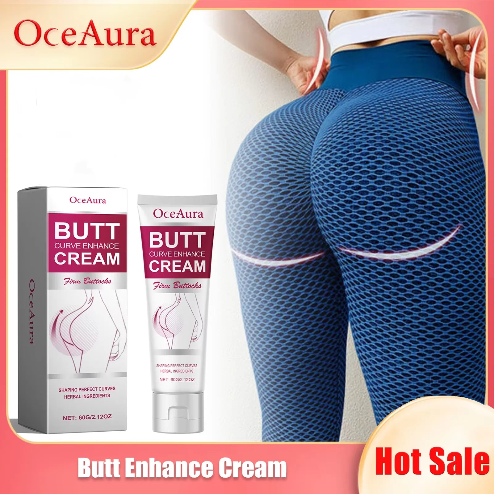 OceAura Buttock Firming & Lifting Cream 60g | Hip Shaping