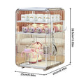 Baby Bottle Storage Organizer Toddler Cutlery Organizer Clear Dustproof Bottle Holder for Kitchen Bathroom Table Bedroom Fridge Oasis Select A