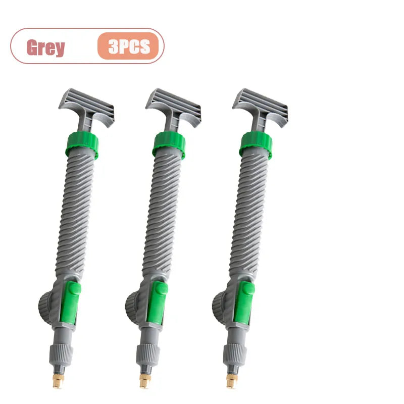 Universal Bottle Spray Nozzle Multi-Function Sprayer for Disinfection Plant Care Car Washing Garden Use Essential Garden Tool Oasis Select Grey-3PCS