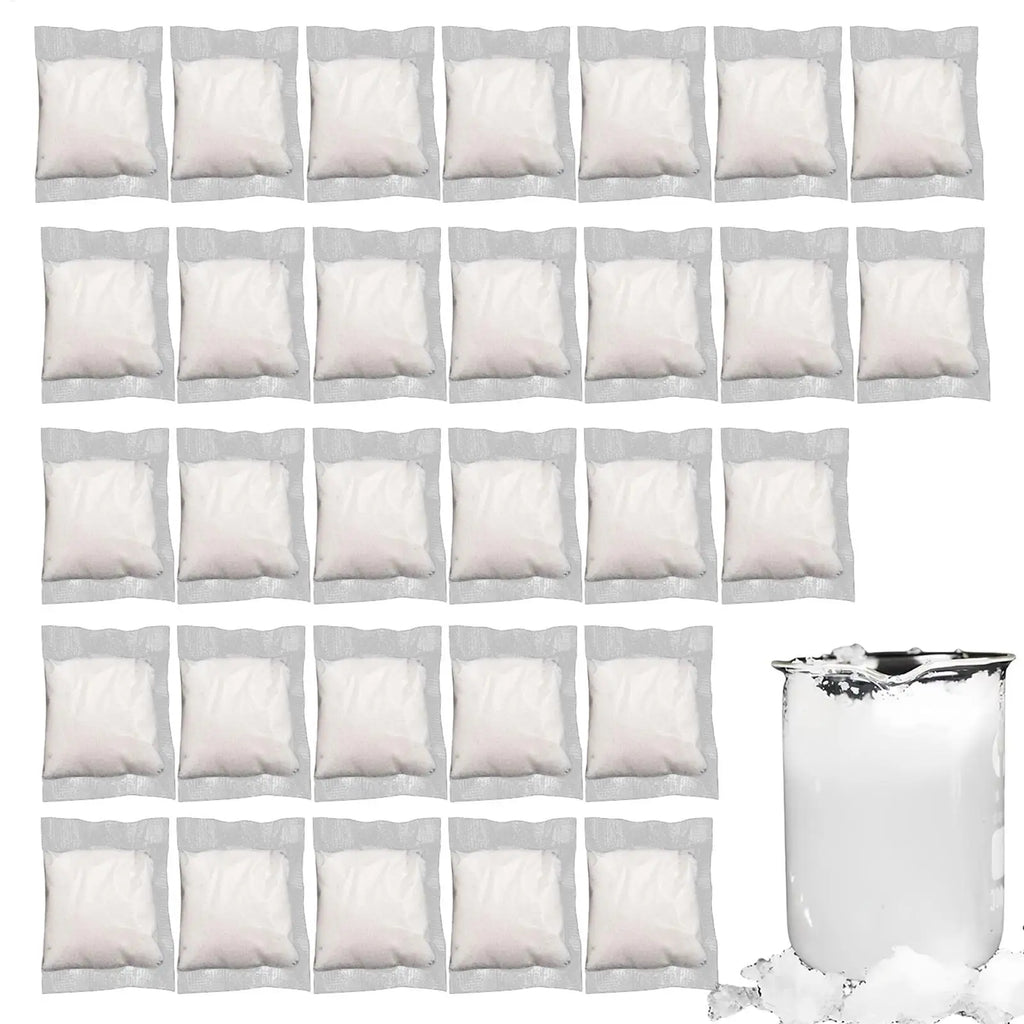30 Pieces Pee Powder Liquid Solidifier Portable Toilet Powder Liquid Waste Gelling Deodorizing Powder for Travel Portable Toilet Oasis Select