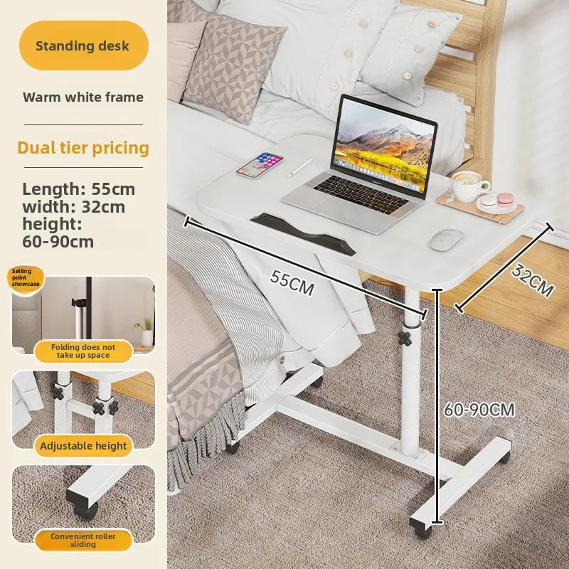 Multi-functional Bedside table removable computer desk bedroom table lifting desk notebook folding table sturdy and durable Oasis Select bai-38mm-55-y