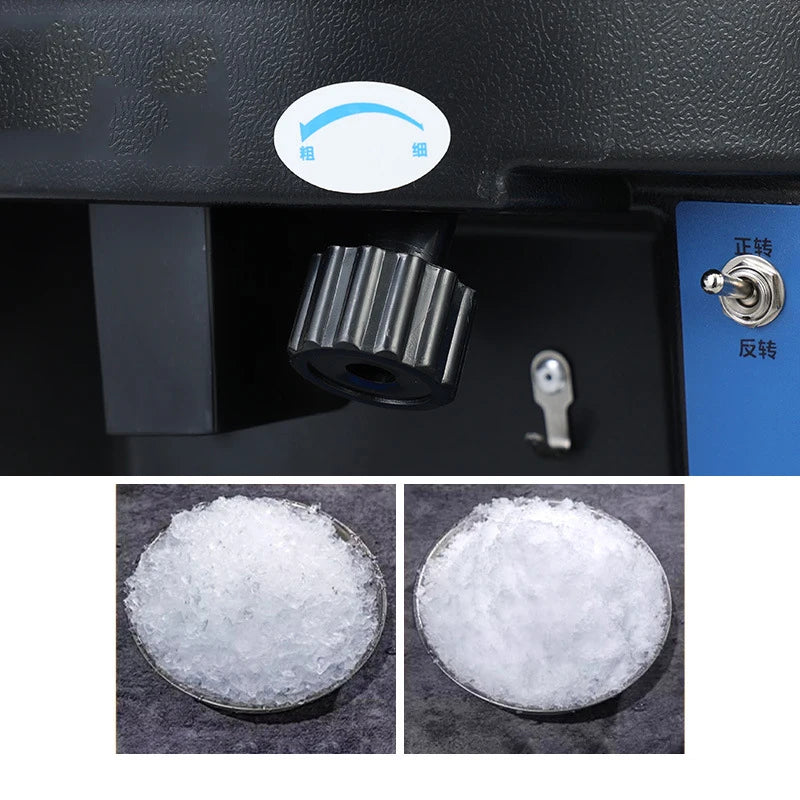 Commercial 600W Shaved Ice Machine – 10KG/Min, 220V | LZHZXY