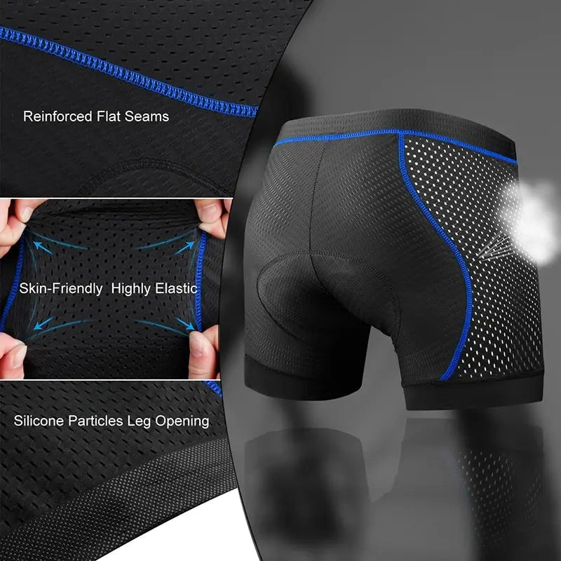 X-TIGER Cycling Underwear 5D Breathable Padded Gel Bike Shorts Men MTB Anti Slip Leg Grips Riding Cycling Shots Ciclismo Oasis Select