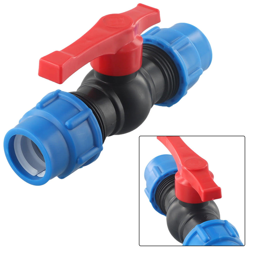 Shut-off Valve PE Pipe Ball Valves With External Thread Stop Valve Fitting 20/25/32mm High Pressure Resistance Oasis Select