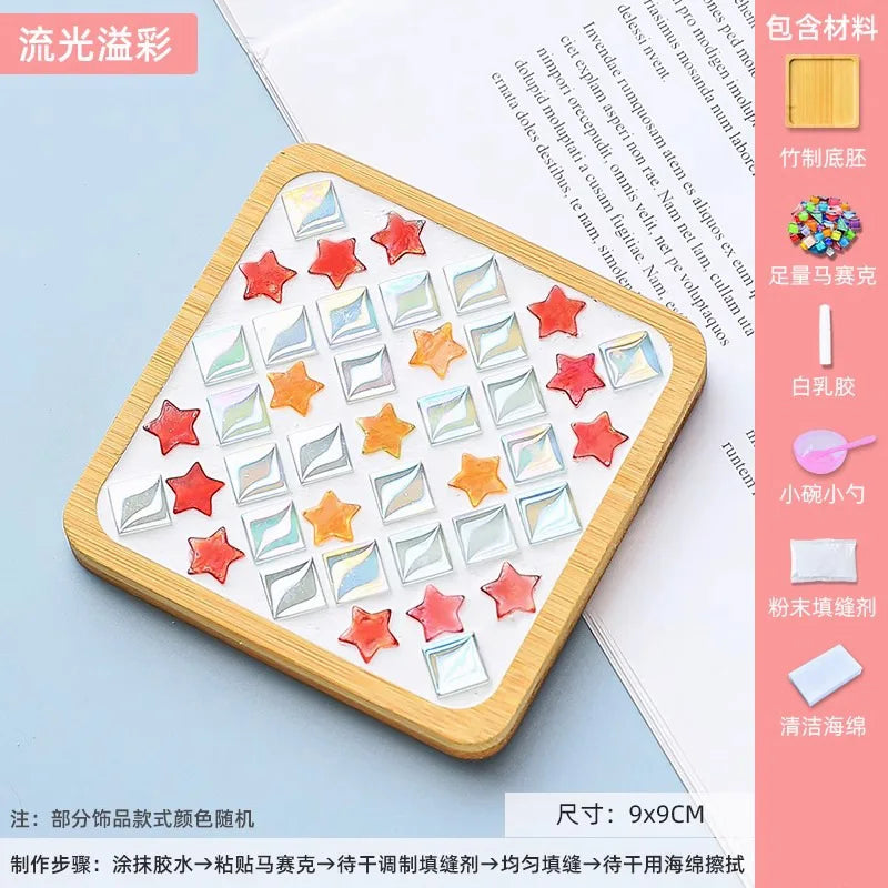 Mosaic Coasters DIY Creative Children's Handmade Material Event