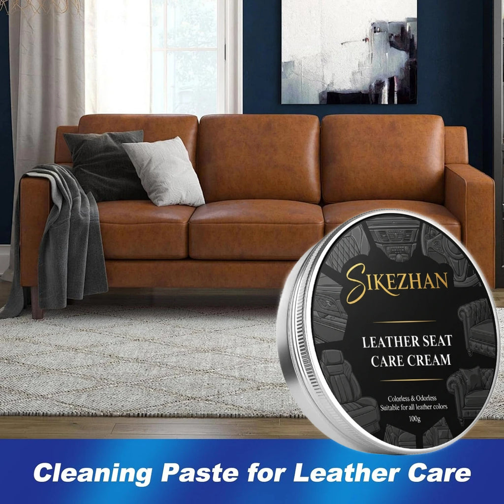 Automotive Interior Leather Care All-In-One Cream: Deep Clean, Nourish & Repair Paste For Car Seats & Multi-Function Maintenance Oasis Select