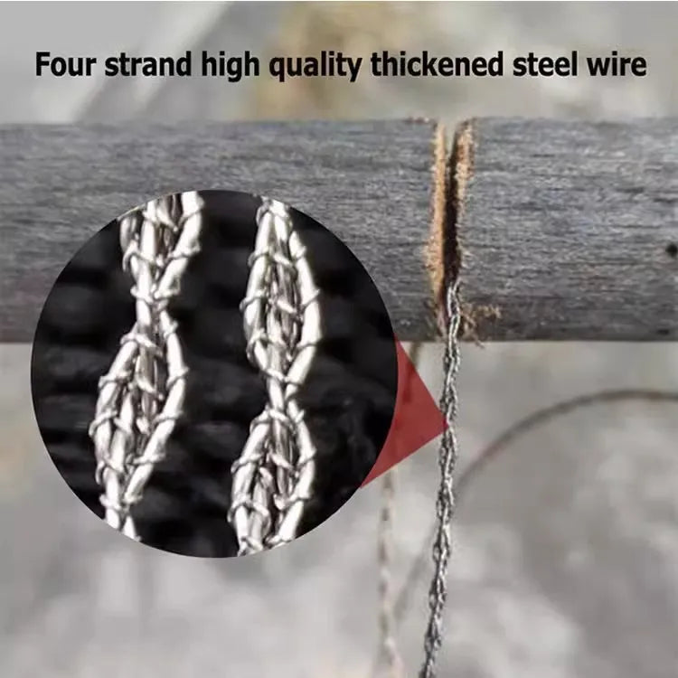 Pocket Wire Saw, Orange, High-Quality Multi-Functional Mini Wire Saw, for Wood, Plastic, Outdoor Camping Emergency Survival Oasis Select