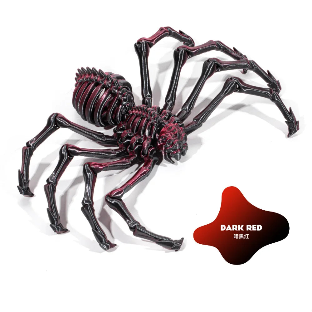 3D Printing Spider Animals Toy Realistic Colorful Spider Figurine Articulated Fidget Toy for Spider Lovers Halloween Home Decor Oasis Select Color 2 12CM